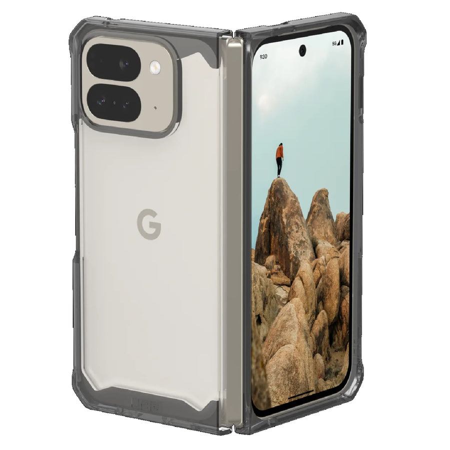 UAG Plyo Google Pixel 9 Pro Fold Rugged Case - Ash (614459113131), 16 ft. Drop Protection (4.8M), Wireless Charging Compatible, 10 Years Warranty