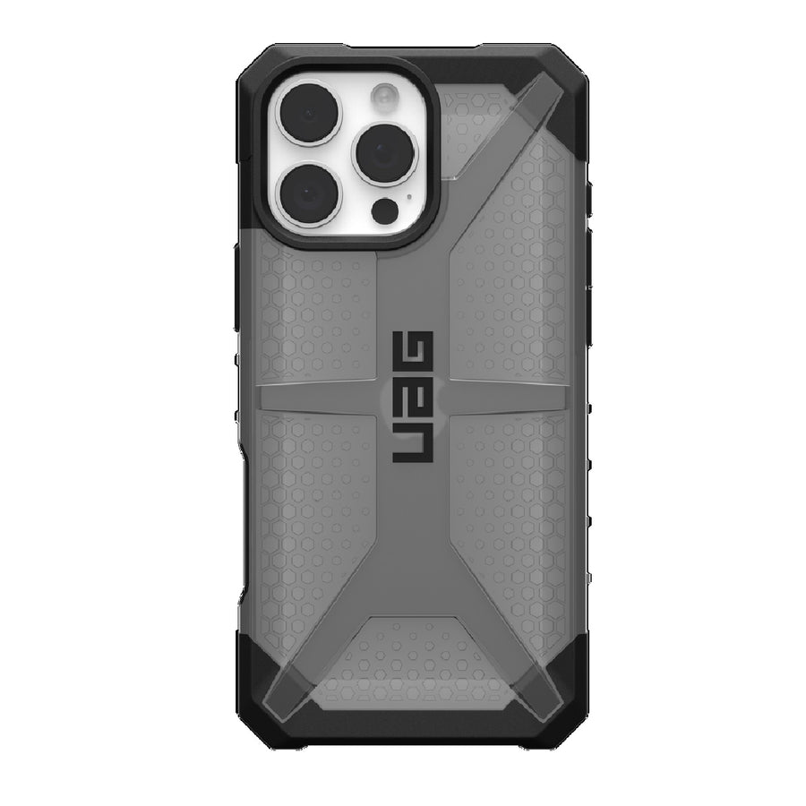 UAG Plasma Apple iPhone 16 Pro Max (6.9') Rugged Case - Ash (114478113131), 16ft. Drop Protection (4.8M), Raised Screen Surround, 10 Years Warranty