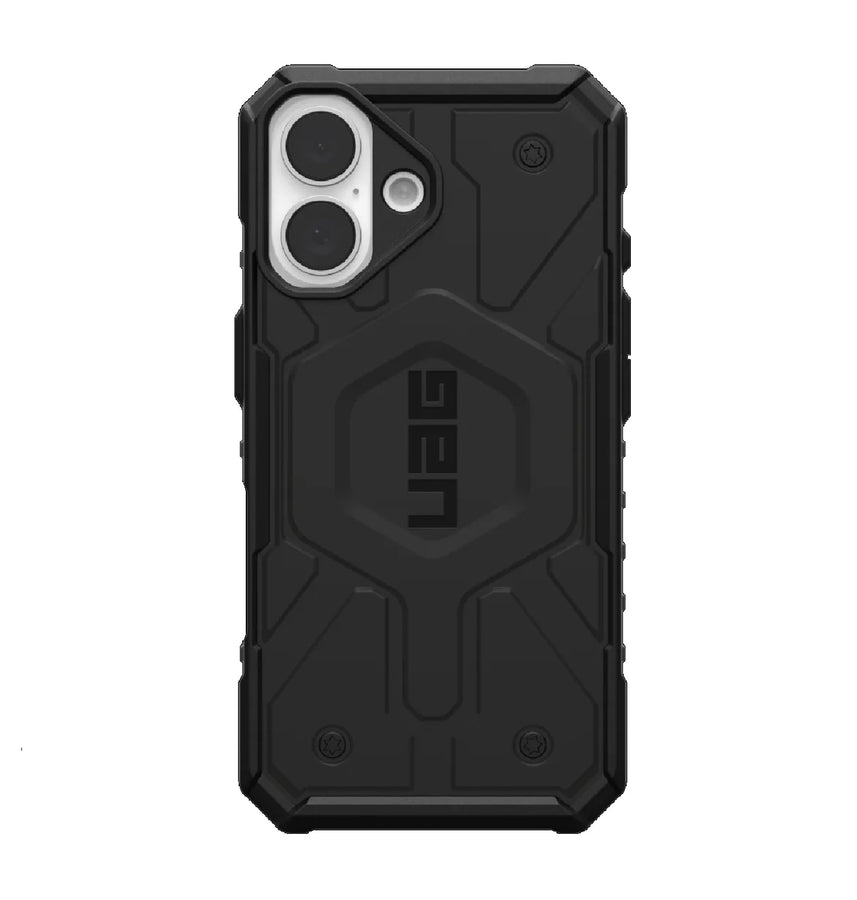 UAG Pathfinder MagSafe Apple iPhone 16 (6.1') Rugged Case - Black (114470114040), 18ft Drop Protection (5.4M), Tactical Grip, 10 Years Warranty