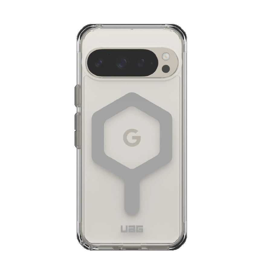 UAG Plyo Pro Google Pixel 9 Pro (6.3') Rugged Case - Ice/Silver (614458114333), 16 ft.Drop Protection(4.8M),Built-In Magnetic Module,10 Years Warranty