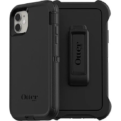 OtterBox Defender Apple iPhone 11 Case Black - (77-62457), DROP+ 4X Military Standard, Multi-Layer, Included Holster, Rugged, 7 Years Warranty