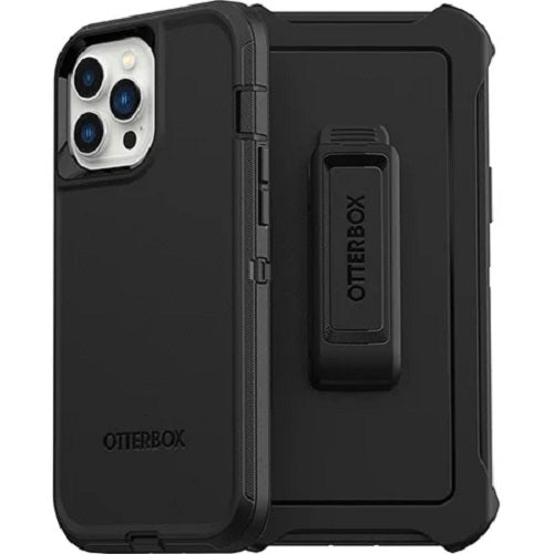 OtterBox Defender Apple iPhone 13 Pro Max / iPhone 12 Pro Max Case Black - (77-83430), DROP+ 4X Military Standard, Included Holster, 7 Years Warranty