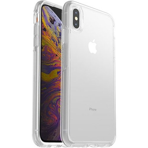 OtterBox Symmetry Clear Apple iPhone Xs Max Case Clear - (77-60085), DROP+ 3X Military Standard, Raised Edges, Ultra-Sleek, 7 Years Warranty