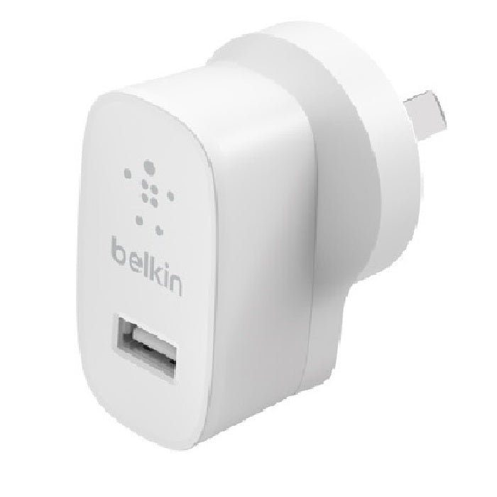 Belkin BoostCharge USB-A Wall Charger (12W) - White(WCA002auWH),Compatible With Any USB-A devices, Lightweight Charger, Compact, 2 Years Warranty