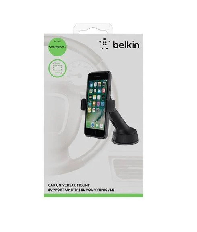 Belkin Car Universal Mount - Black (F8M978BT), Compatible up to 6' Devices, Securely Attaches to Dash / Windscreen, 2 Years Warranty