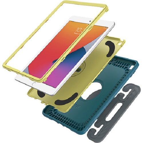 OtterBox EasyGrab Apple iPad (10.2') (9th/8th/7th Gen) Case Galaxy Runner Blue (Blue/Green) - (77-81187), Rugged Protection, 7 Years Warranty