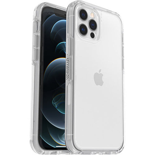 OtterBox Symmetry Clear Apple iPhone 12 / iPhone 12 Pro Case Clear - (77-65422), DROP+ 3X Military Standard, Raised Edges, 7 Years Warranty