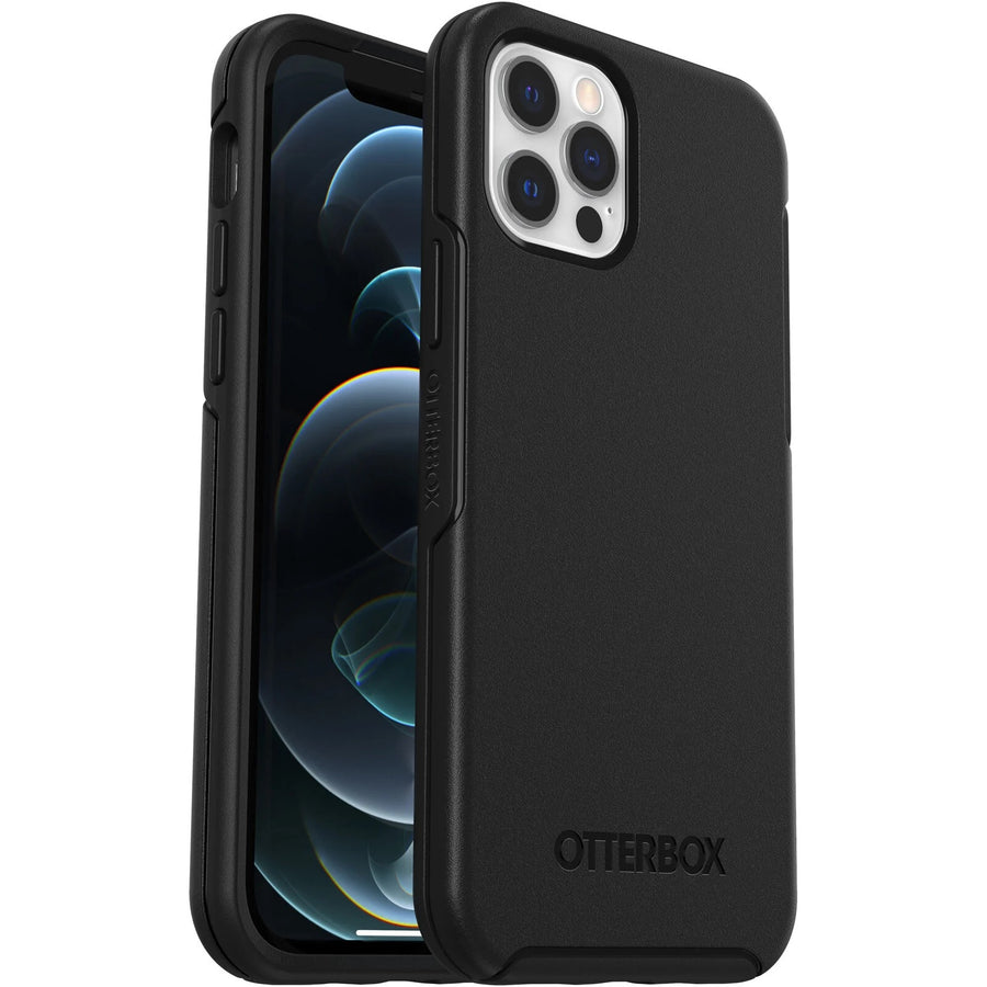 OtterBox Symmetry Apple iPhone 12 / iPhone 12 Pro Case Black - (77-65414), DROP+ 3X Military Standard, Raised Edges, Ultra-Sleek,7 Years Warranty