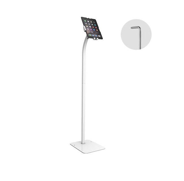 Brateck Universal Anti-Theft tablet floor stand compatible with most 7.9'-11' Tablets-White (LS)