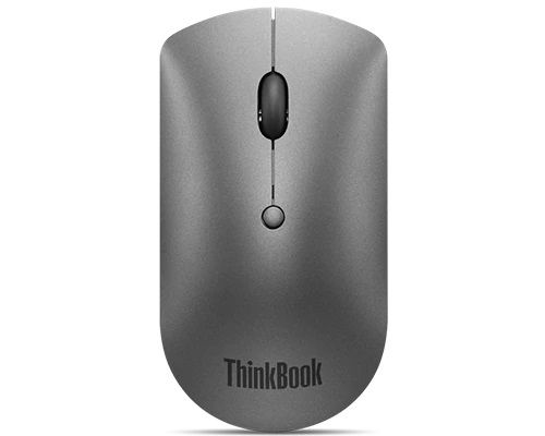 LENOVO ThinkPad Bluetooth Silent Mouse - Dual-Host Bluetooth 5.0 to Switch Between 2 Devices,DPI Adjustment: 2400, 1600, 800, 1YR Battery Life