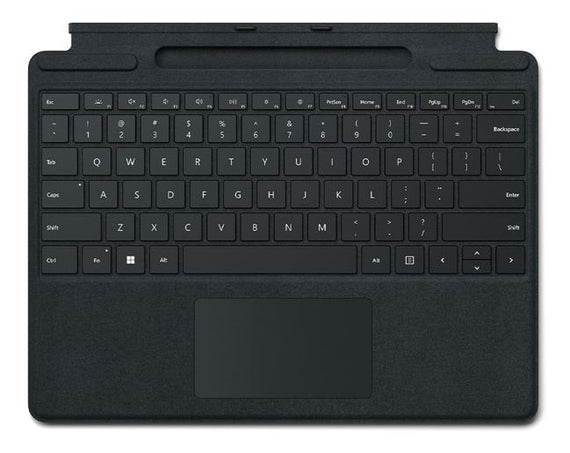Microsoft Surface Pro 8/9/X/10/11 Business Signature Mechanical & Backlit Key Large Type Cover Keyboard Black (No Pen)