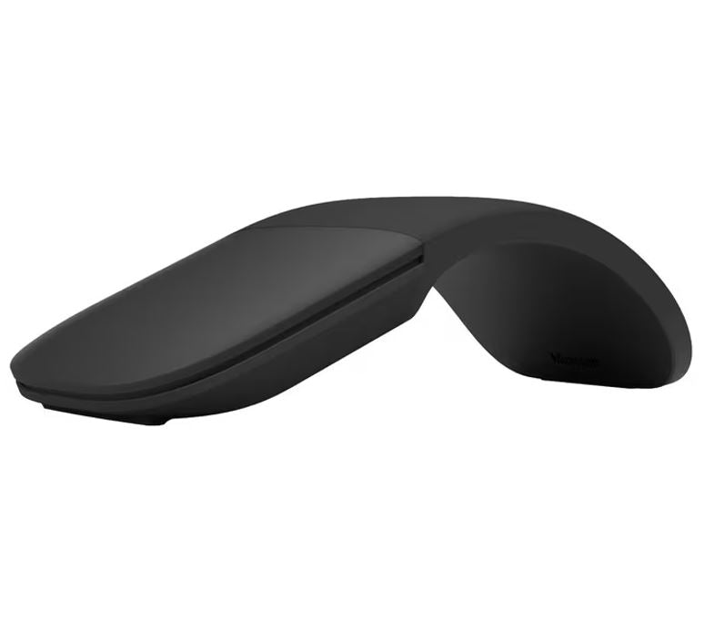 Microsoft Surface Arc Wireless Mouse curved design Surface Pro 10/8/9/X Laptop 6/5/4-  Black