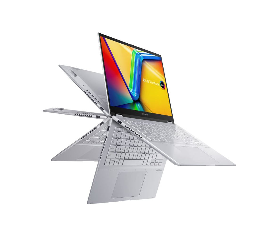 ASUS VivoBook S 14 Flip 2.8K OLED (2880x1800) 16:10 , 14' WUXGA 2 in1 Laptop, Ryzen 5 7530U, 16GB RAM, 512GB SSD, Win 11 Home, Notebook (LS)