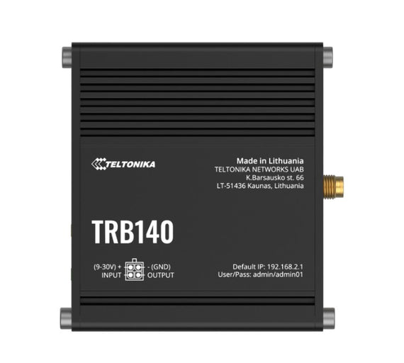 Teltonika TRB160 4G LTE CAT 6 IoT Gateway, Ultra-Small, Lightweight, Energy-Efficient, Cellular Speeds of up to 300 Mbps, USB Type-C, PSU included