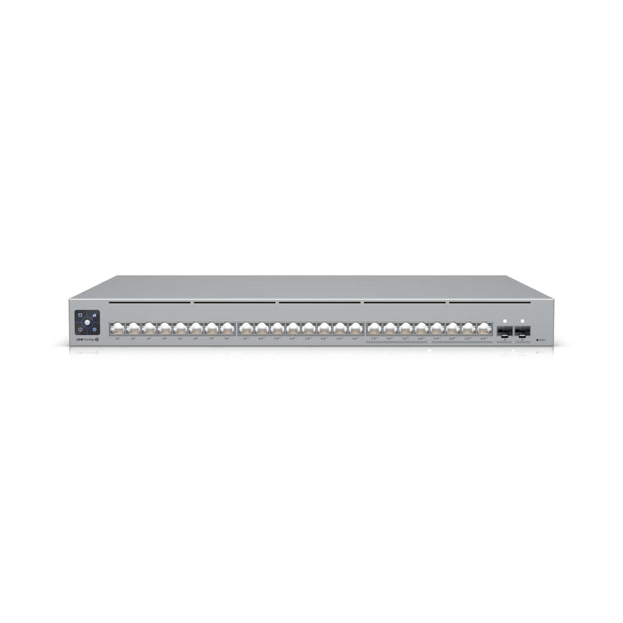 Ubiquiti UniFi Network, 24-Port, POE 400W, (8) 2.5GbEPoE++, (16) GbE Ports - (8) PoE+,  (8) PoE++, (2)10G SFP+, Layer3, Rack Mount, 2Yr Warr