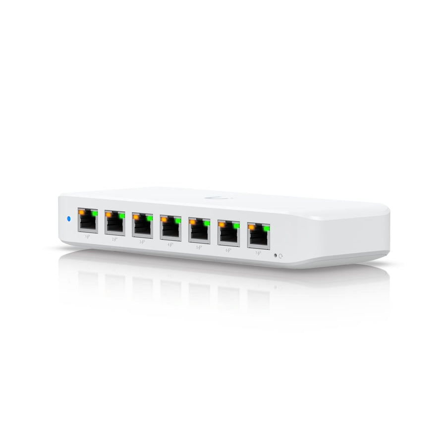 Ubiquiti Ultra 42W, Compact Layer 2, 8-port GbE PoE Switch, Versatile Mounting Options, 7 PoE/PoE+ No Power Supply, PoE++ Input, 2Yr W