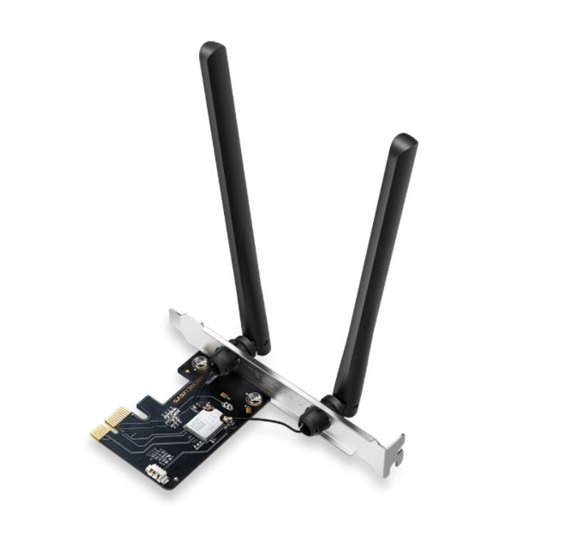 Mercusys MA86XE AXE5400 Wi-Fi 6E Bluetooth 5.2 PCIe Adapter, 2402Mbps @6GHz,2402Mbps @5GHz, 574Mbps@2.4GHz