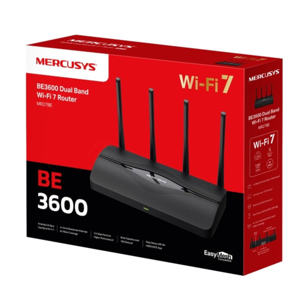 Mercusys MR27BE BE3600 Dual Band Wi-Fi 7 Router (WIFI7)