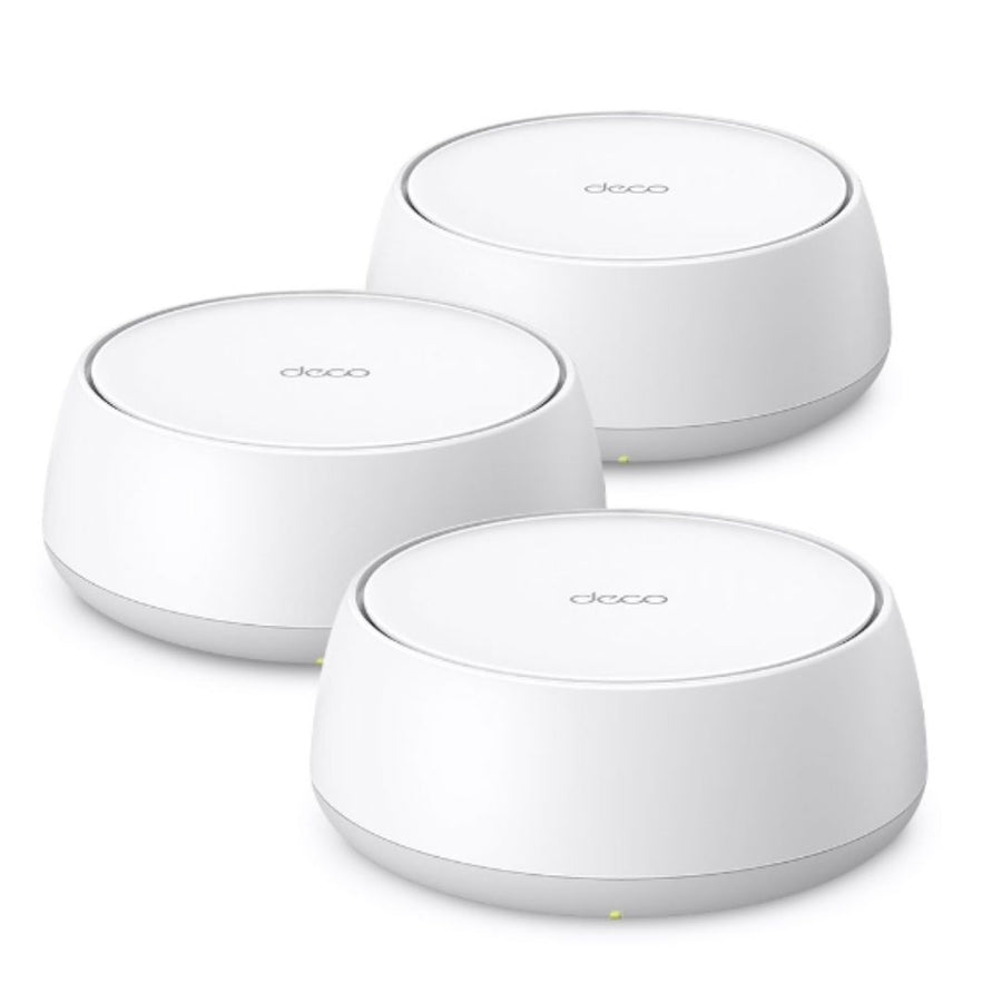 TP-Link Deco BE25(3-pack) BE5000 Whole Home Mesh Wi-Fi 7 System (WIFI7),  688 Mbps at 2.4 GHz + 4320 Mbps at 5 GHz, Deco App, Router/AP Mode, IPv6, IP