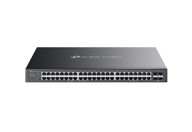 TP-Link SG2452LP Omada 52-Port Gigabit Smart Switch with 32-Port PoE+, 32× Gigabit 802.3af/at PoE+ ports, 16× Gigabit non-PoE RJ45 ports