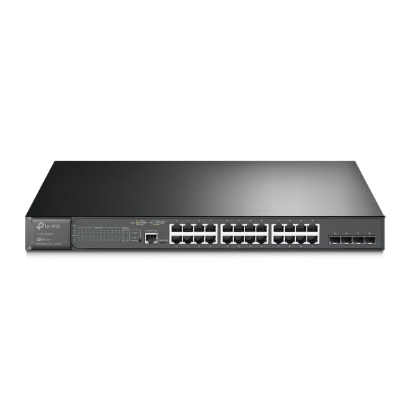 TP-Link SG3428MP Omada 28-Port PoE+ Gigabit L2+ Managed Switch with 4 SFP Slots, Integration with Omada SDN Controller,Static Routing, OAM, 802.1Q VLA