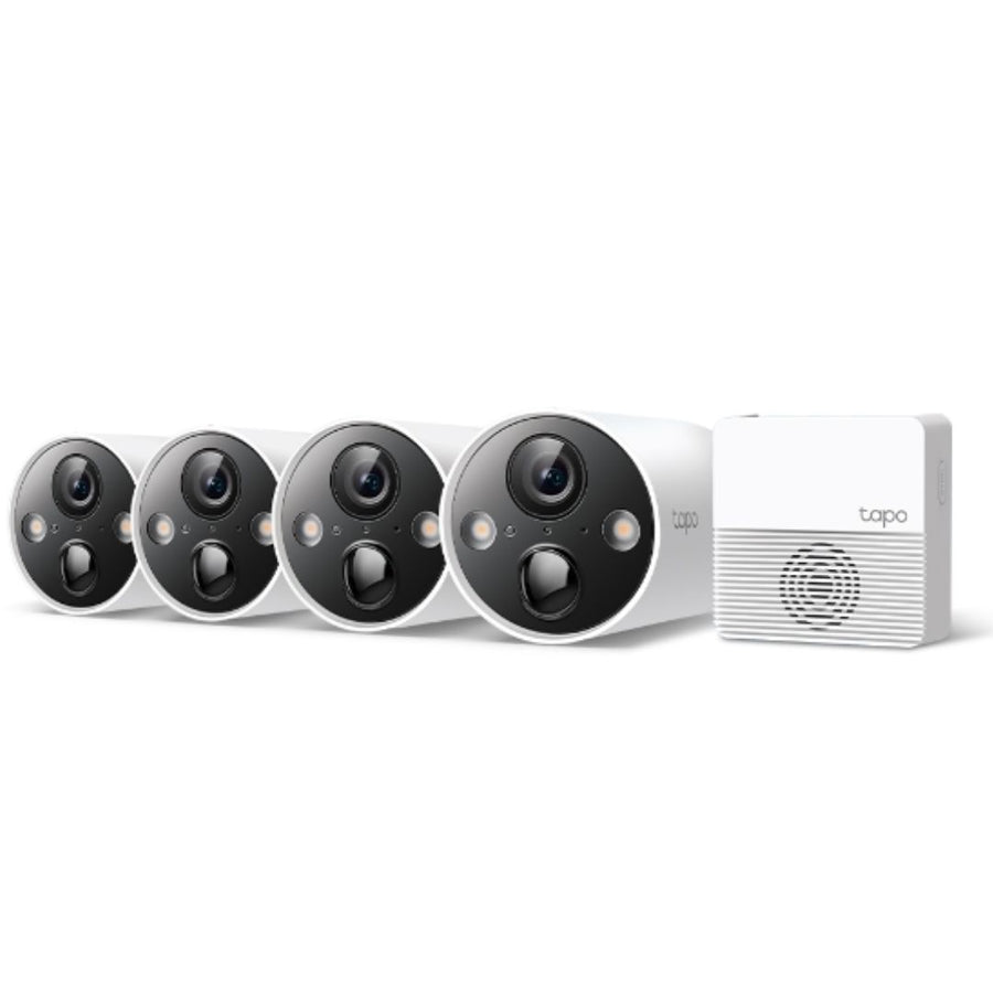 TP-Link Tapo C420S4 Smart Wire-Free Security Camera System, 4-Camera System, 180 days battery life, Full-color vision, Smart Detection and Notificatio