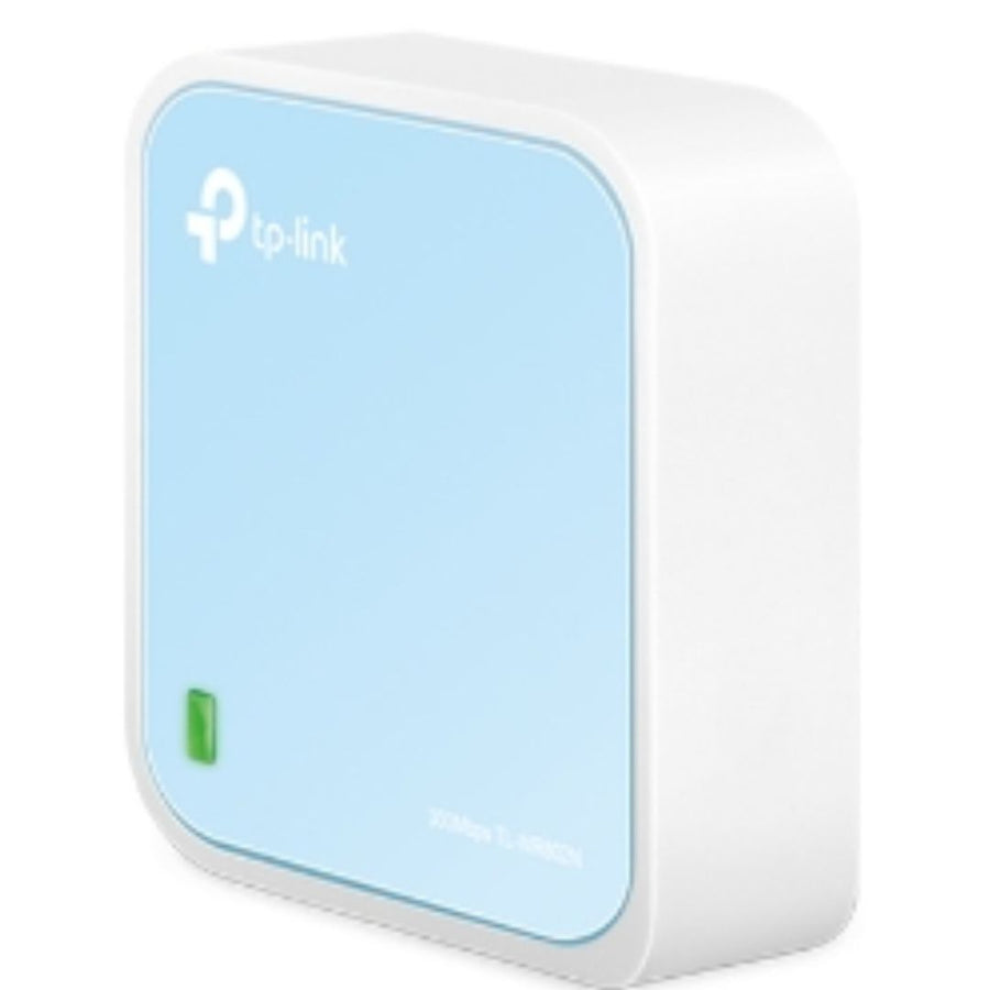 TP-Link TL-WR802N N300 Wireless N Nano Router 2.4GHz 300Mbps 1x100Mbps LAN/WAN 1xMicro USB 802.11bgn Built-in Antenna Pocket Size Travel Router