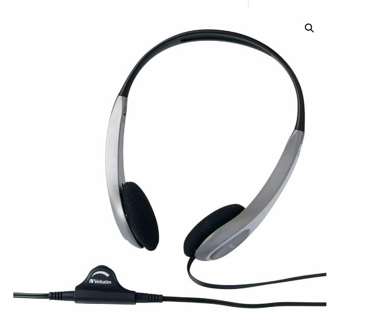 Verbatim Multimedia Headset with Volume Control Headphone - Ideal for Office, Education, Business, SME, Suitable for PC, Laptop, Desktop