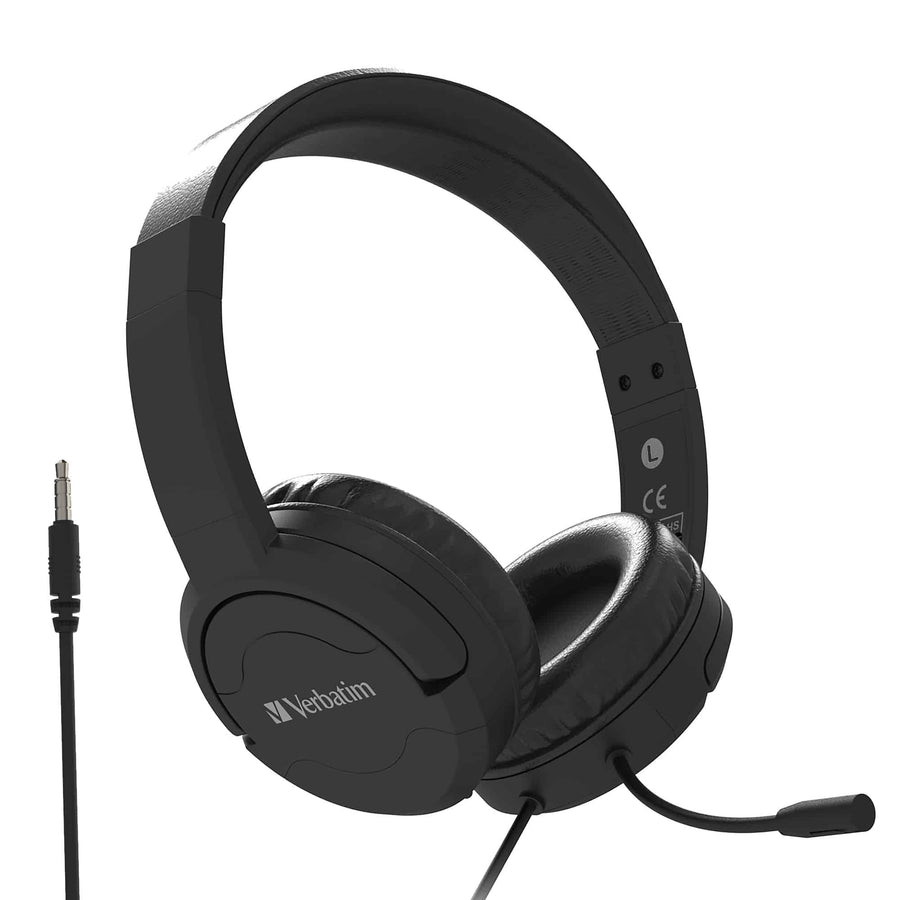 Verbatim Verbatim Multimedia Headset with ANC & Noise Cancelling Boom Mic - Black 66706 ETA Jan 25