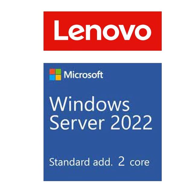 LENOVO Windows Server 2022 Standard Additional License (2 core) (No Media/Key) (Reseller POS Only  ST50 / ST250 / SR250 / ST550 / SR530 / SR550 / SR65