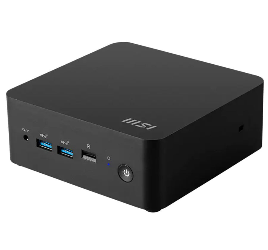 MSI Cubi NUC 1M-015BAU miniPC Barebone, Black, Core 7-150U/Up to DDR5/2*M.2/2*HDMI/2*TBT/2*LAN/Wifi6/Card Reader/Switch Cable/3Y