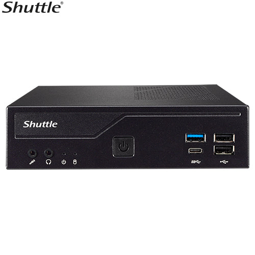 Shuttle DH610 Slim Mini PC 1L Barebone-Intel 12th/13th Gen , 2xDDR4, 2.5' HDD/SSD bay, 2xLAN (1G & 2.5G), 2xRS232(RS422/485), HDMI, 2xDP, 120W, Vesa M