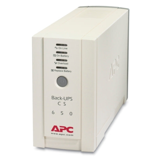 APC Back-UPS 650VA/400W Standby UPS, Tower, 230V/10A Input, 4x IEC C13 Outlets, Lead Acid Battery, User Replaceable Battery