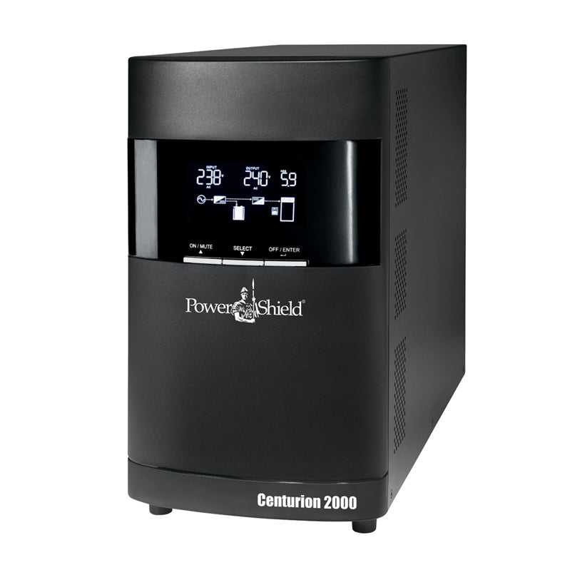 PowerShield Centurion Tower UPS 2000VA/1800W, 10A input, 4 AUS sockets, hot-swappable batteries, 2-year warranty