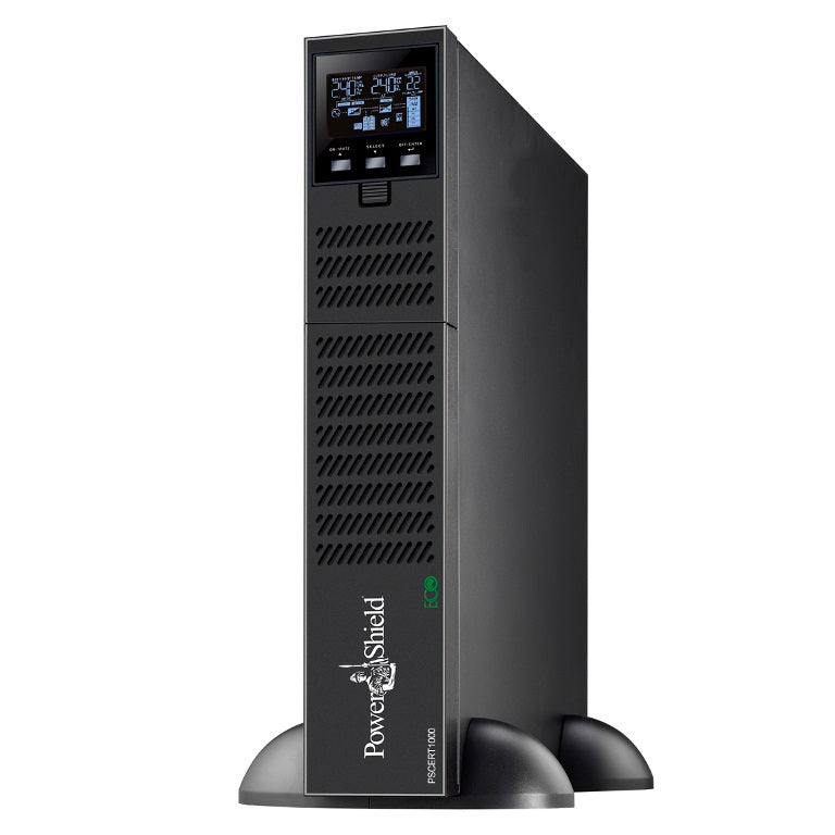 PowerShield Centurion RT 1000VA/900W - 10Amp True Online Double Conversion Rack/Tower UPS, 4 AUS sockets, 2-year warranty