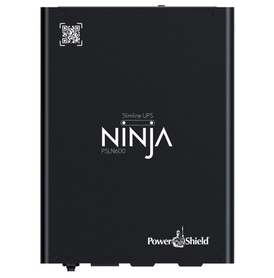 PowerShield Ninja Slimline 600VA UPS, LiFePO4, 2x IEC Outputs, Lithium-iron Phosphate, DIN Rail Mount, Silent Operation, 5 Yr Warranty