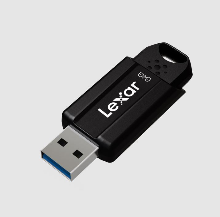 Lexar S80 64GB JumpDrive® USB 3.1 Flash Drive, up to 150MB/s read  quickly transfer a 3GB 4K movie clip in less than 1 minute, compared to the 4 minut