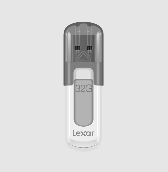 Lexar V100 32GB JumpDrive® USB3.0 Flash Drive, up to 100MB/s read allows you to quickly and easily store and transfer your favorite photos, videos