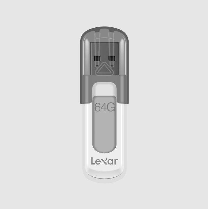 Lexar V100 64GB JumpDrive® USB3.0 Flash Drivee, up to 100MB/s read allows you to quickly and easily store and transfer your favorite photos, videos