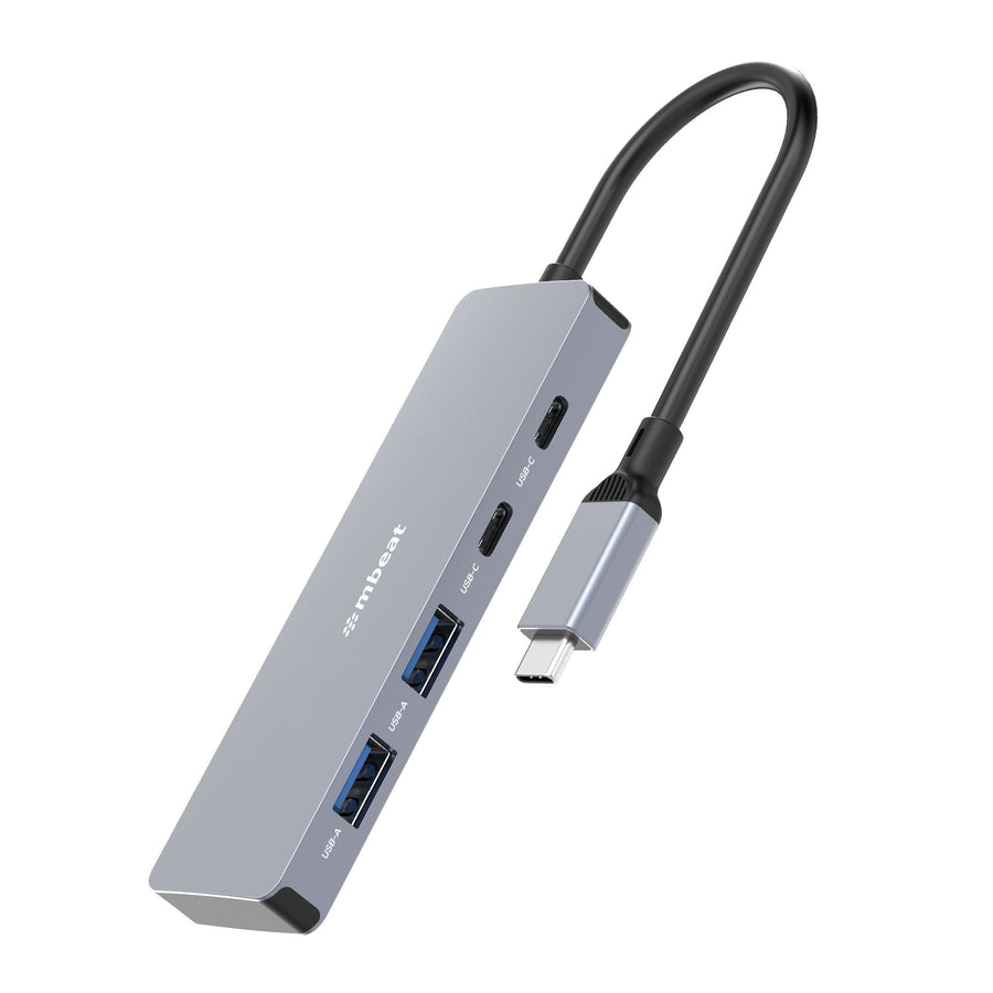 mbeat Elite 4-Port 10Gbps USB-C Gen 2 Hub (2A+2C)  Blazing Fast Gen 2 Speeds  Versatile USB Connectivity  Effortless Data Expansion  Weight: 67g