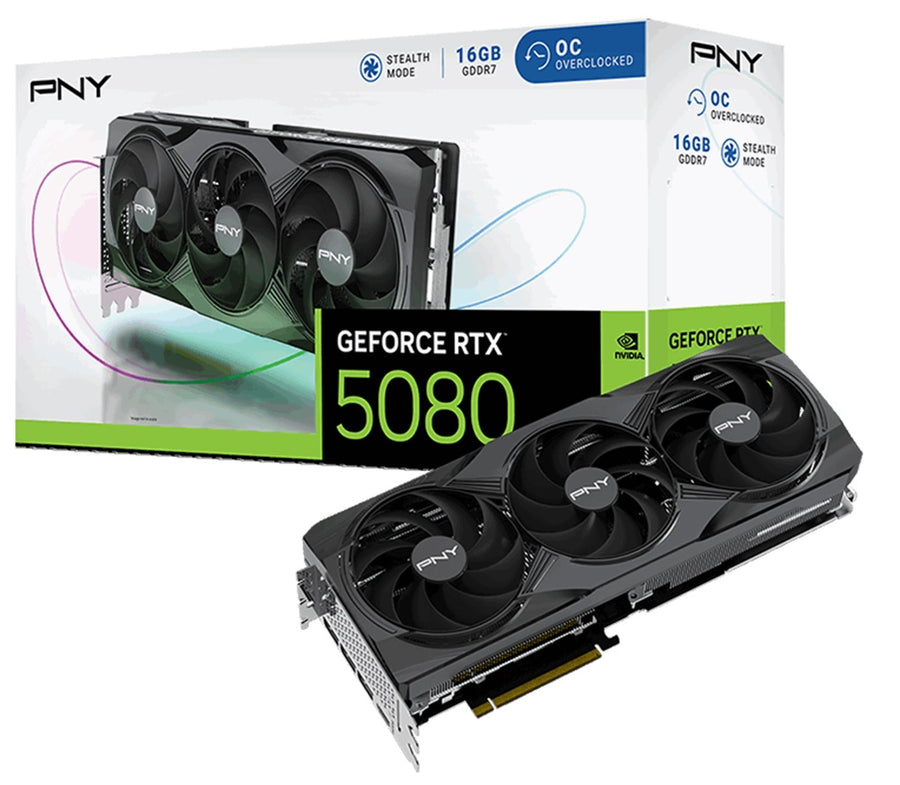 PNY GeForce RTX™ RTX5080,16GB,TRPLFAN,OC,PB,PNY GPU