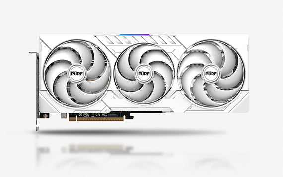 SAPPHIRE PURE AMD RADEON™ RX 9070 XT GAMING OC 16GB DUAL HDMI / DUAL DP (11348-02-20G) (WHITE)